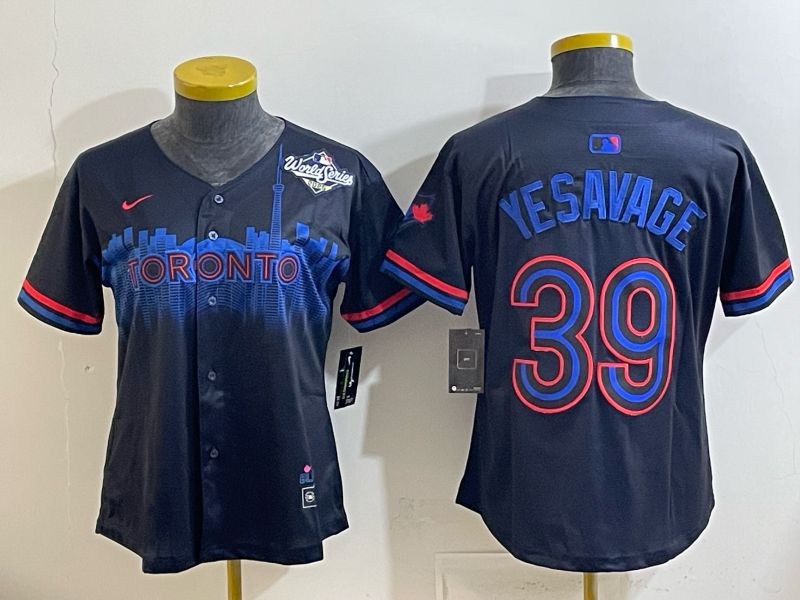 Women 2025 Nike Toronto Blue Jays #39 Yesavage Blue Game MLB Jersey 05->women mlb jersey->Women Jersey